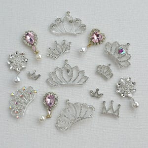 Strass kroonversieringen: kristallen tiara cabochons voor knutselen