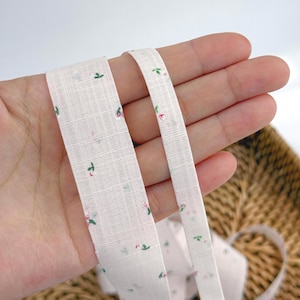 Floral Fabric Ribbon Trim: Pink Vintage Style, DIY Sewing & Crafts