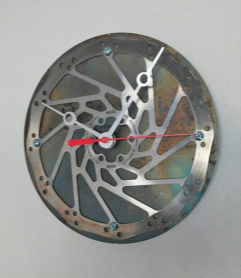 Bicycle Rotor and Aviation Disk WALL CLOCK - Man Cave Decor - Gift for ...