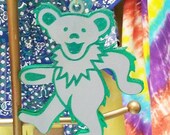 Grateful Dead Dancing Bear Christmas Ornament Suncatcher Deadhead LAST ONE