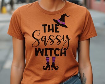 Koszulka Sassy Witch, Koszulka z wiedźmą na Halloween, Zabawna koszulka na Halloween, Koszulka z wiedźmą, Koszulka z wiedźmą Wicca, Koszulka z wiedźmą, Koszulka z prezentem na Halloween