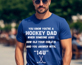 Sie wissen, dass Sie ein Hockey-Dad-T-Shirt sind, kundenspezifisches Hockey-Shirt für Papa, Hockey-Papa-Shirt für Hockey-Spieltag, personalisiertes Hockey-T-Shirt, Hockey-T