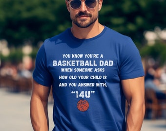 You Know You're a Basketball Dad T-shirt, custom basketbalshirt voor vader, shirt basketball Dad voor Basketball Game Day, basketbalt-shirt