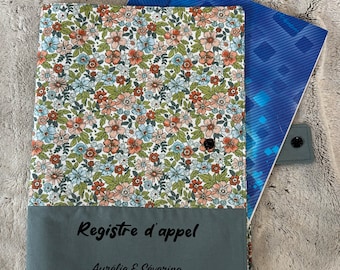 Register book cover for teacher - personalized gift