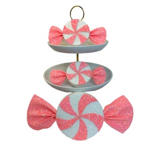 Candy Wreath Attachment, Christmas Wreath Attachments, Peppermint Candy Attachments, Candy Decor, Candy Props, Christmas Tree Decor