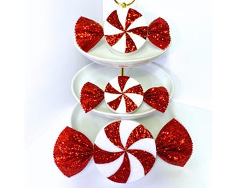 Candy Wreath Attachment, Christmas Wreath Attachments, Peppermint Candy Attachments, Candy Decor, Candy Props, Christmas Tree Decor