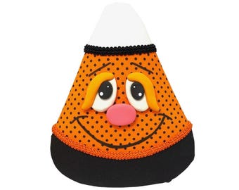 Candy Corn Wreath Attachment, Halloween Wreath Attachment, Candy Corn Decor, Halloween Decor, Halloween Party Decorations