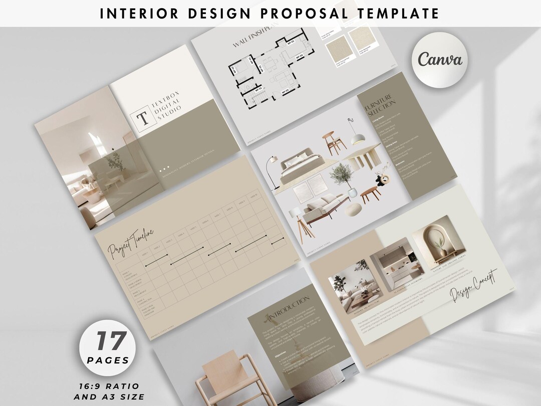 Interior Design Proposal Template: Professional Client Presentation ...