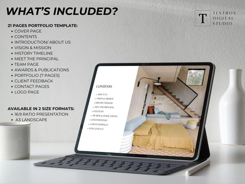 Interior Design Portfolio Template, Modern Project Proposal, Client ...