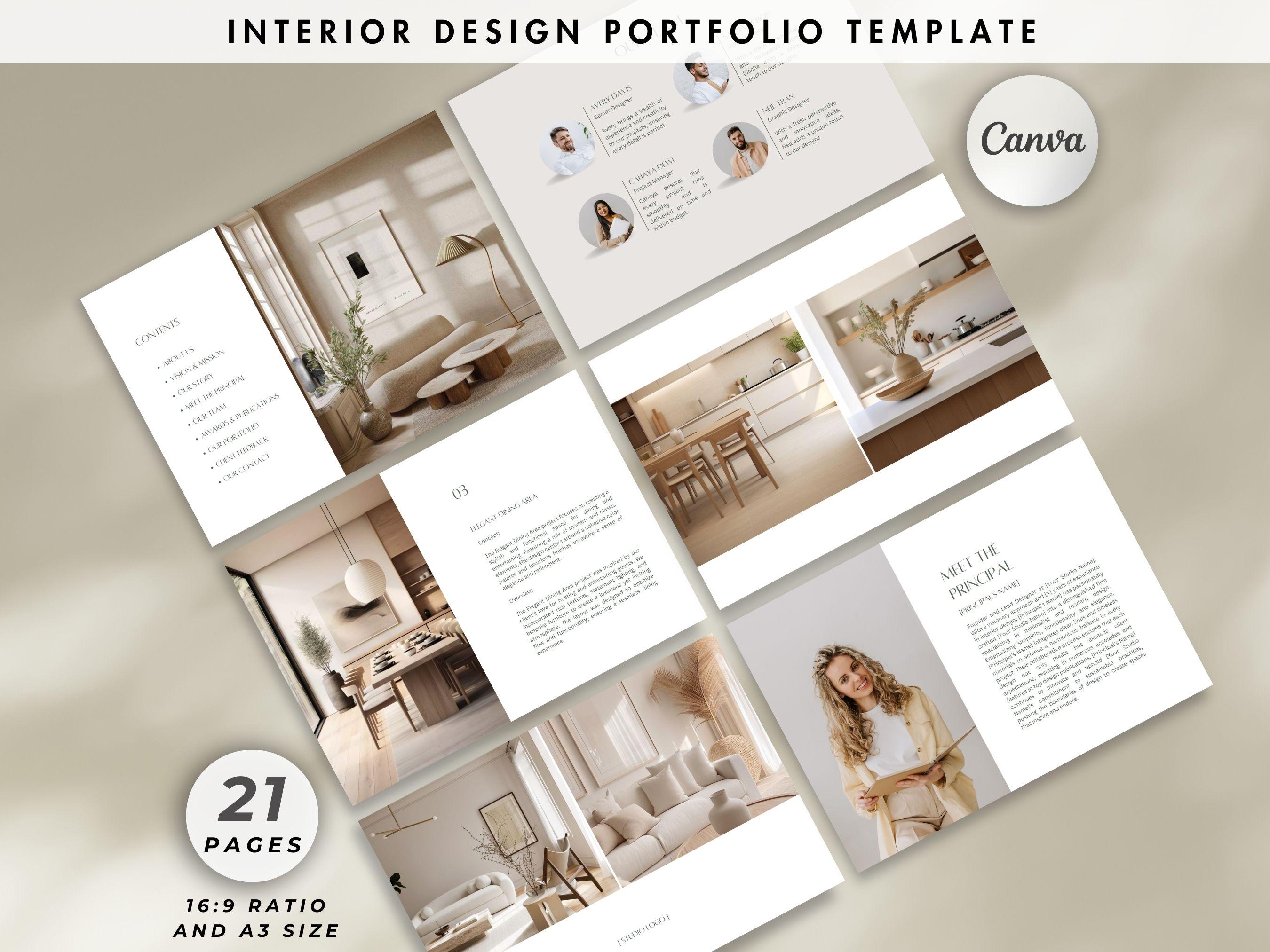 Interior Design Portfolio, Project Proposal, Investment Guide Client ...