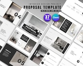 Interior Design Project Proposal | Client Presentation | Moodboard Template | Style Guide & Portfolio | Canva