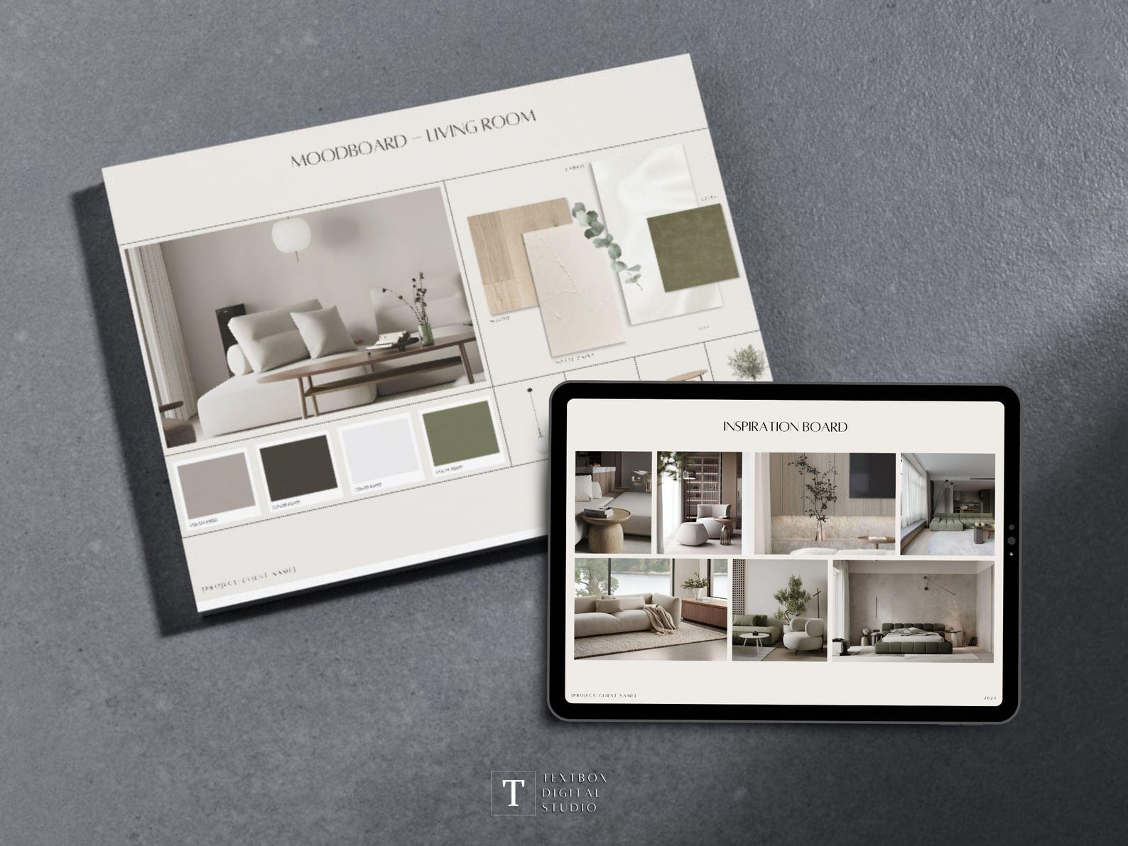 Interior Design Bundle Kit Template | Portfolio, Proposal, Presentation ...