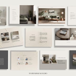 Interior Design Portfolio Template, Client Presentation & Proposal ...