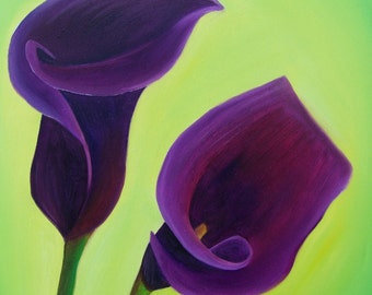 Calla Lillies Oil Painting