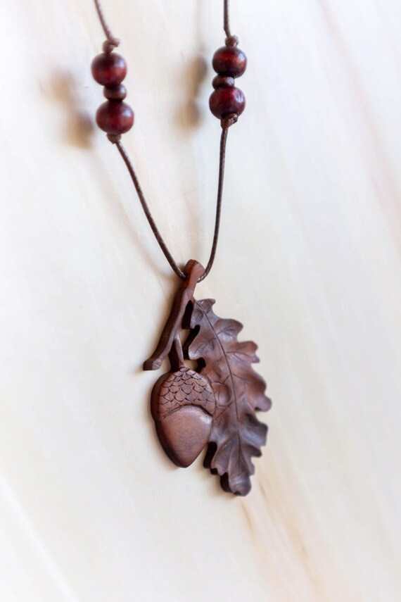 Collier Pendentif Gland Et Feuille De Chêne - Collection H&Co - Argenté