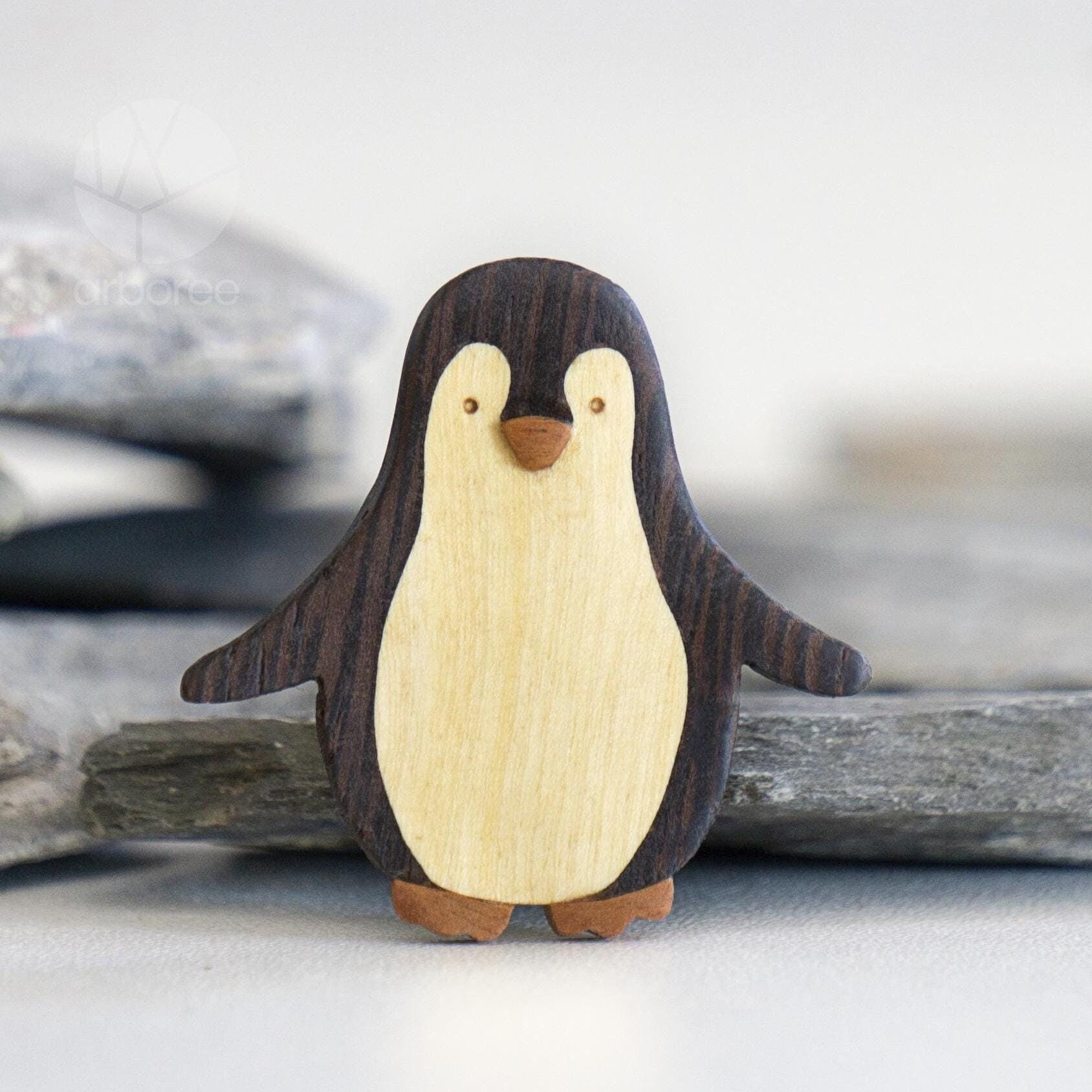 ぺんぎんアンティーク　ビンテージ　おしゃれ　かわいい　木 デンマークヴィンテージ ペンギン 木製オブジェ 置物 北欧雑貨