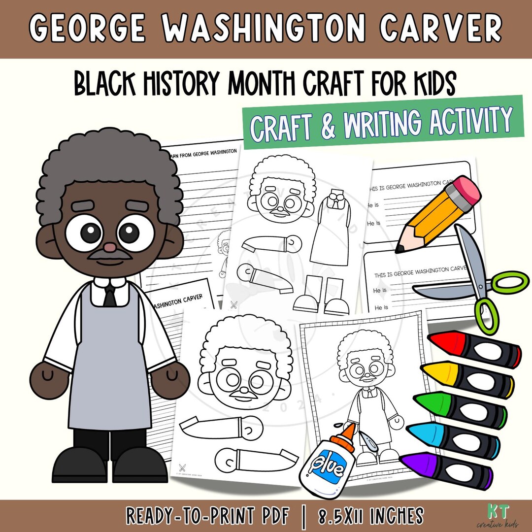 George Washington Carver Craft | Black History Month Activity ...