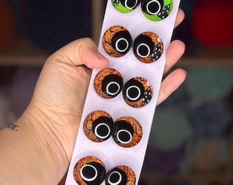Halloween Safety Eyes for Plushies – Spooky Sinker Eyes (25mm, 30mm)