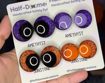 Sunstone & Amethyst Halloween Eyes