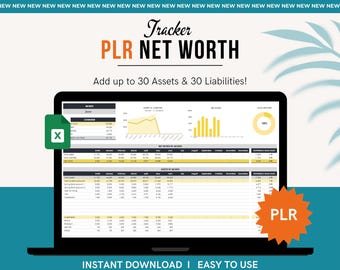 PLR Net Worth Tracker: Google Sheets Vorlage weiterverkaufen (Digitaler Download)