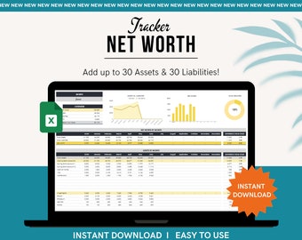 Net Worth Tracker: Google Sheets Vorlage (Digitaler Download)