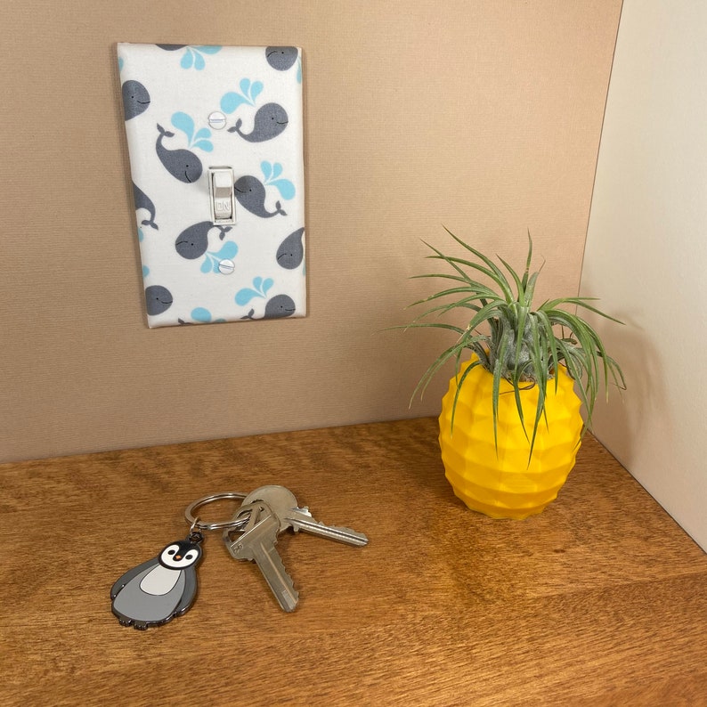 Whale Nursery Decor Light Switch Cover Plate Under the Sea Etsy