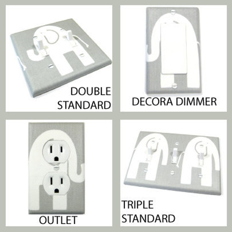 Navy Blue Elephant Light Switch Cover Elephant Nursery Decor Etsy