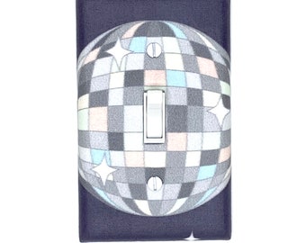 Disco Ball Decor 70s Inspired Wall Art Home Decor Light Switch Cover Disco-Inspired Home Gift for Her Disco Art Housewarming Gifts