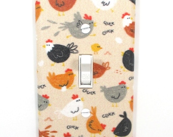 Best Gift for Her Farmhouse Kitchen Decor Chicken Wall Art Light Switch Cover Plate Unique Gifts for Home Decor Wall