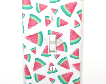 Summer Watermelon Light Switch Cover Plate Farmhouse Home Decor Unique Handmade Gift