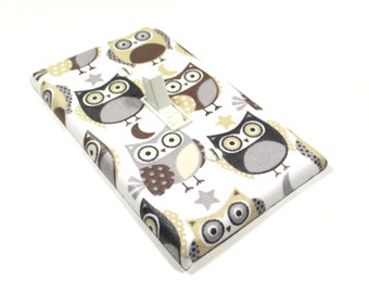 Gray Owl Nursery Decor Light Switch Cover Owl Decoration Woodland Nursery Switchplate Switch Plate