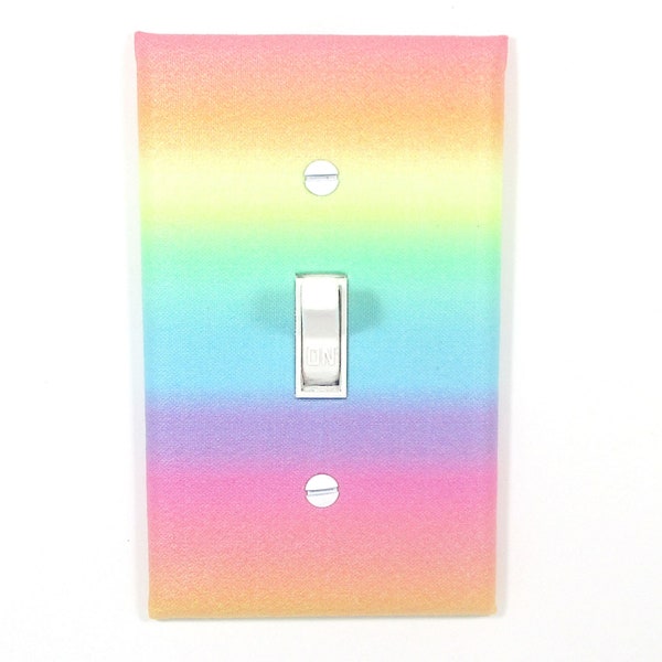 Pastel Rainbow Boho Nursery Decor Light Switch Cover Plate Girls Bedroom  Decor Home Gift Newborn Baby Room Wall Art Decoration