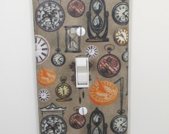 Steampunk Clock Light Switch Cover Plate Vintage Home Decor Bedroom Decor Handmade Gift