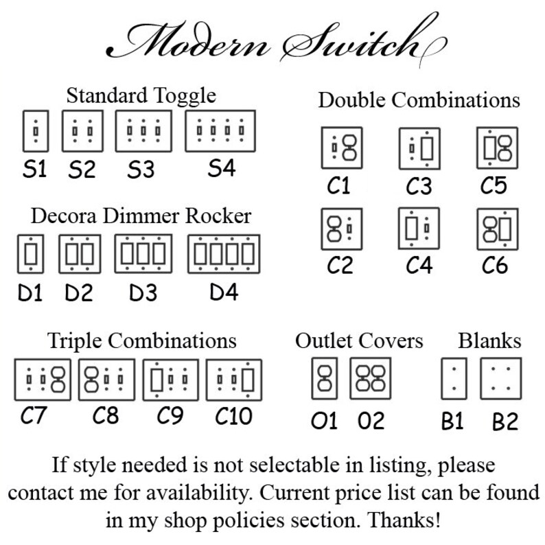 Black and White Stars Light Switch Cover Plate Outer Space Etsy