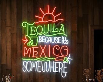 3D Printed Jose Cuervo Tequila RGB LED 8-inch Sign With Remote