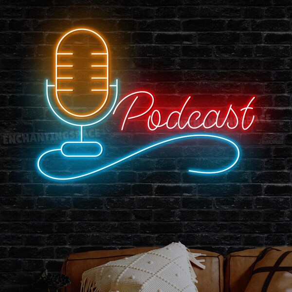 Podcast Signage Custom Podcast Sign - Etsy