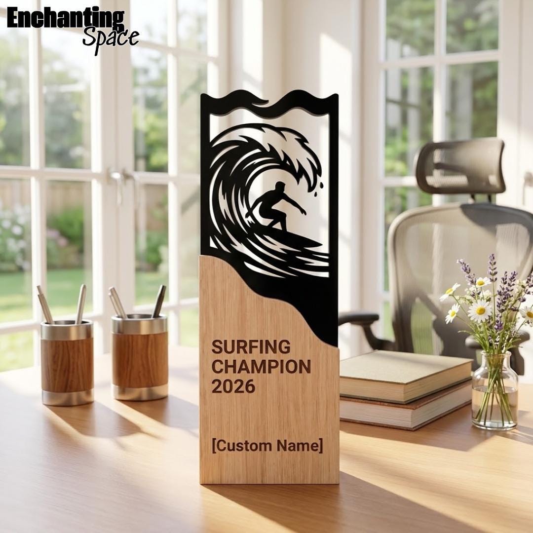 Surfing Trophy - Etsy