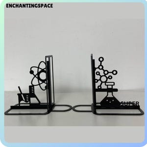 Unique Metal Decorative Bookends - Whimsical Hidden Book Ends For A