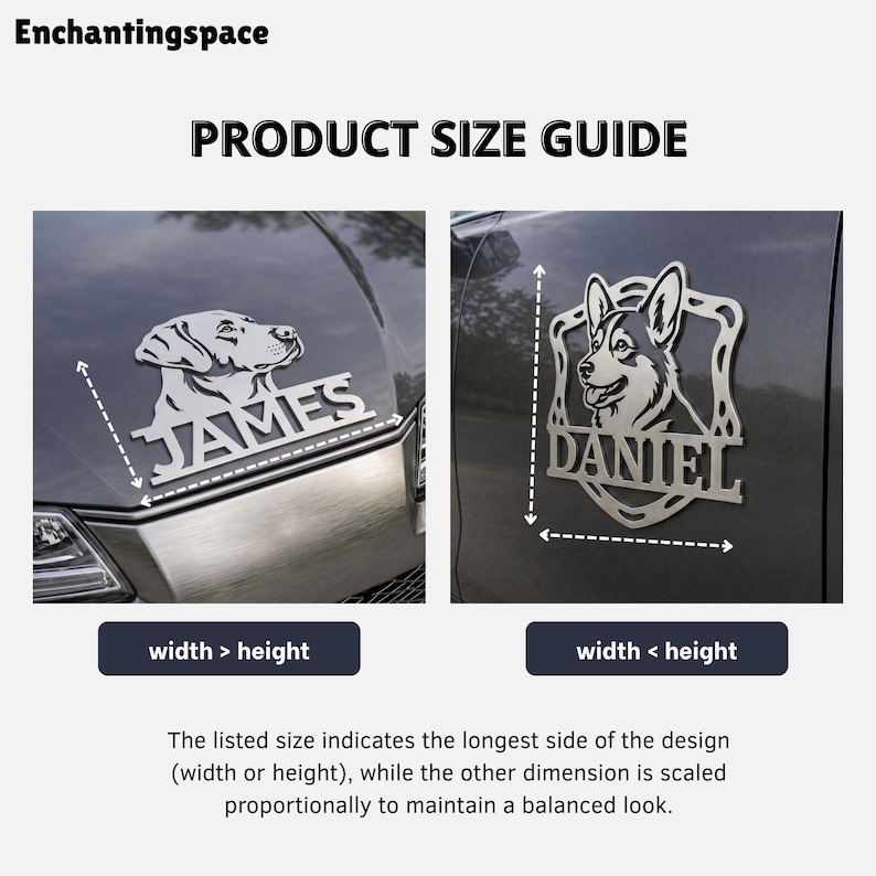 Personalized Pet Dog Metal Car Emblem, Border Collie Badge for Truck ...
