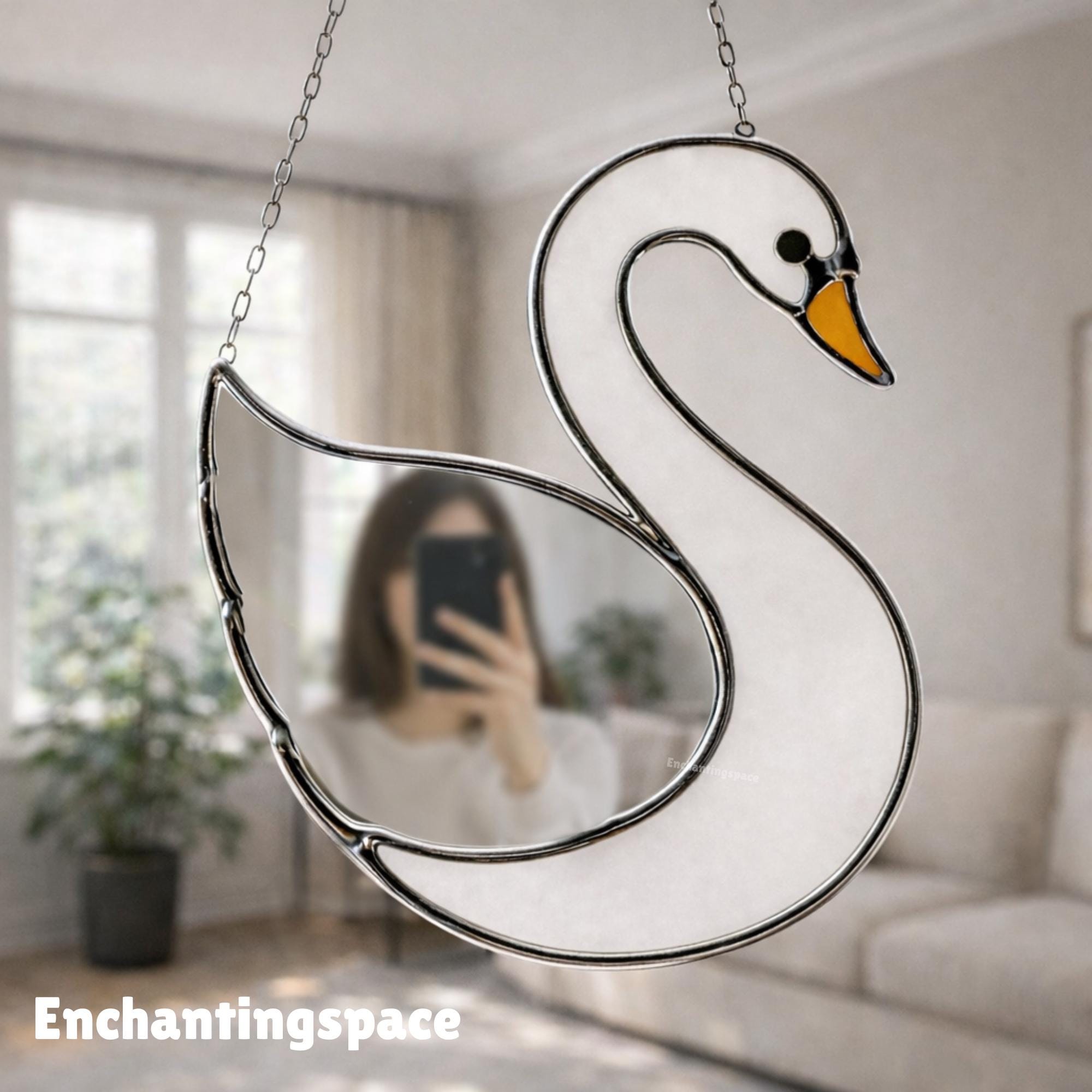 Swan Wall Mirror - Etsy