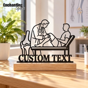 Custom Orthopedic Surgeon Metal Table Decor, Personalized Doctor Desk Art, Medical Gift