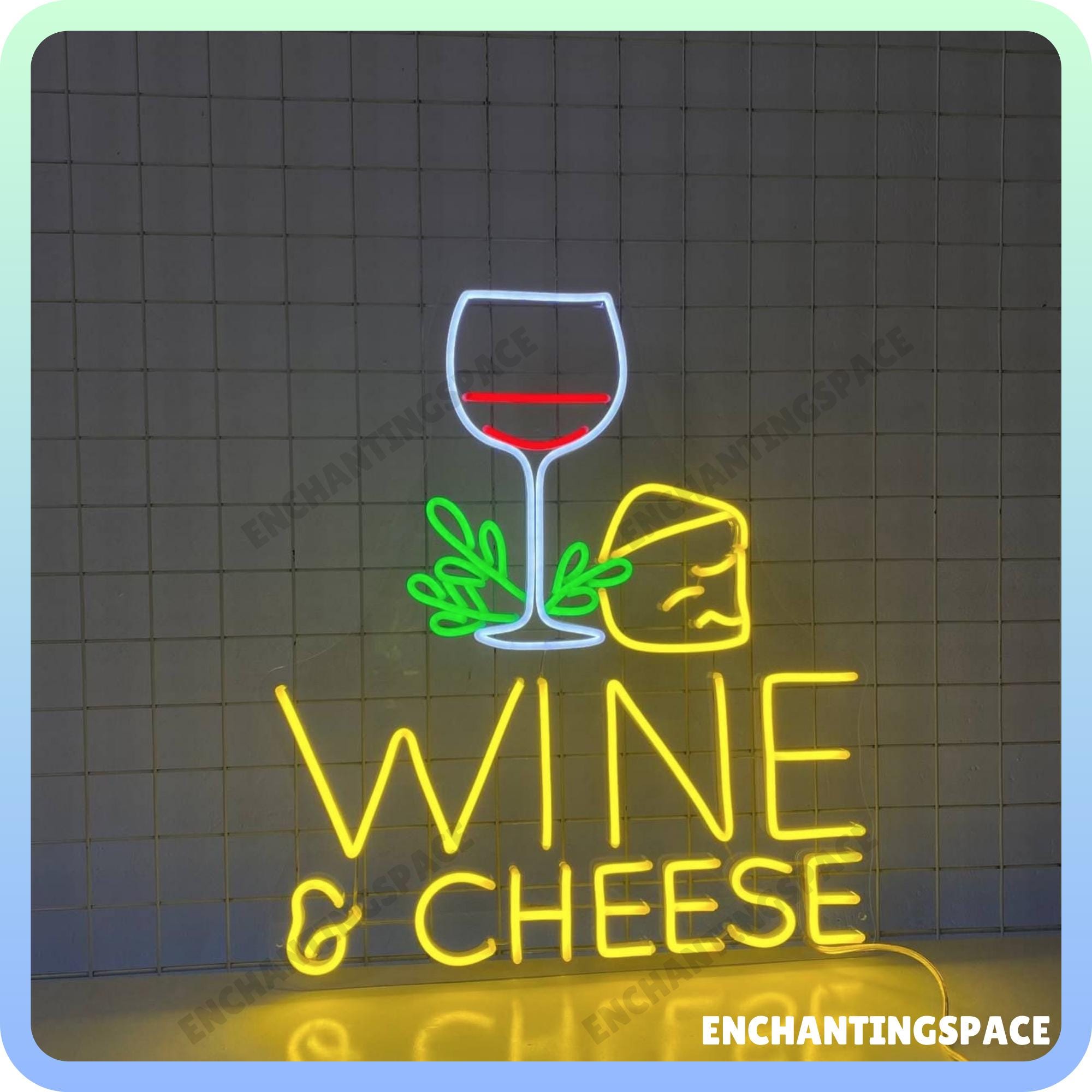 Italian Food ネオンライト 看板 パスタ ワイン USB LED Pasta Neon Sign, Italian Restaurant Neon Light, LED Neon Wall