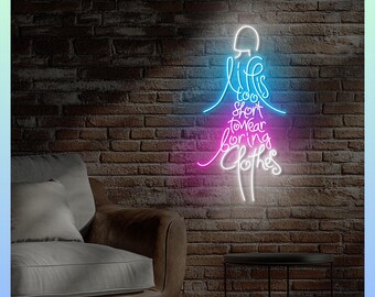 dress neon sign T-shirt & Dress LED Light Neon Sign Clothing Wall Art Garment Shop Gift