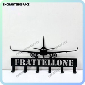 Cast Iron Airplane Themed Single Wall Hook - Vintage Style Decorative Hanger