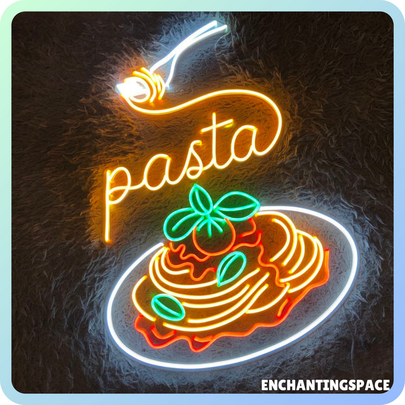 Pasta Neon Sign, Pasta Led Light, Custom Neon Sign, Italian Restaurant ...
