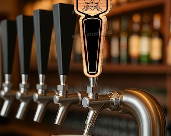 Mango de grifo de cerveza de golf personalizado, grifo de pizarra de madera grabado a láser, accesorio de bar artesanal, regalo para amantes del golf, decoración para el hogar, bar y cueva de hombre.
