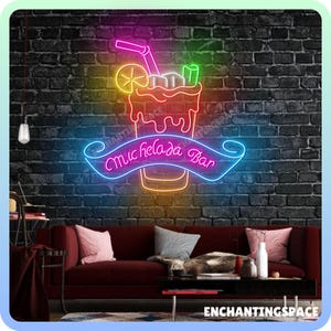 Michelada Bar Neon Sign, Michelada Cocktail Led Light, Cocktail Bar Light Signage, Open Cocktail Bar Wall Art, Mexican Cocktail Led Sign
