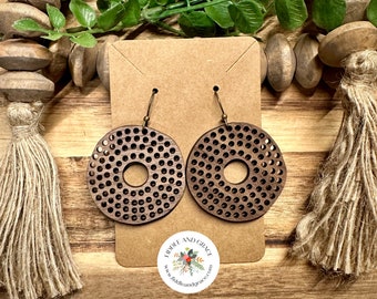 Earrings | Wood Earrings | Wooden Earrings | Wood Jewelry | Statement Earrings