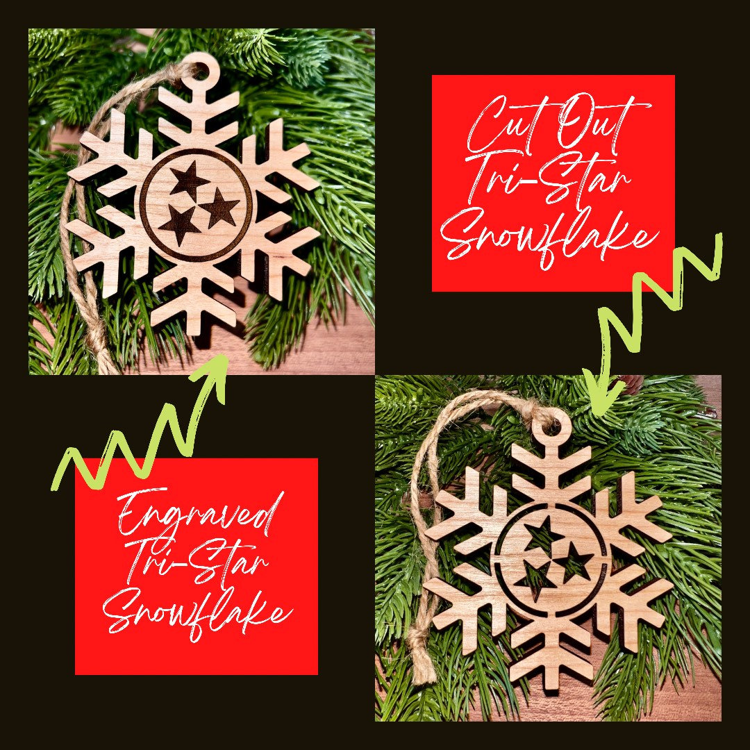 Tennessee Tri-Star State Ornament view 3