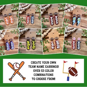 Team Earrings | Game Day | Statement Earrings | Sports Earrings | Sports Mom Earrings | Team Spirit Earrings